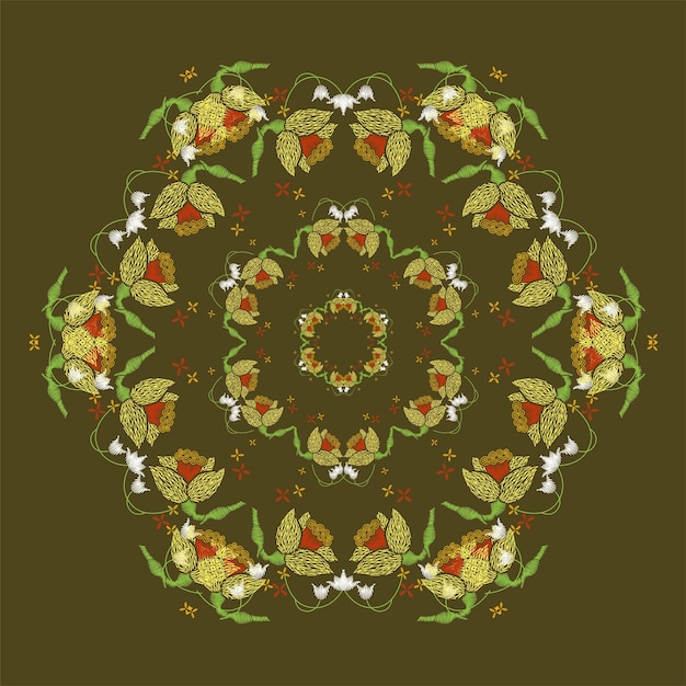 Blumen-Mandala-Kunst