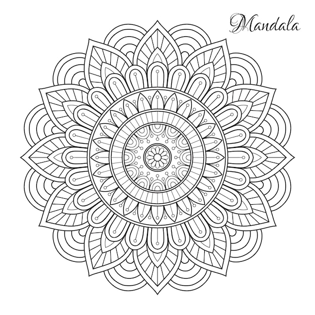 Vektor blumen-mandala.