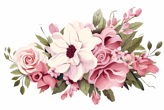Blumen und Blätter für die Hochzeit