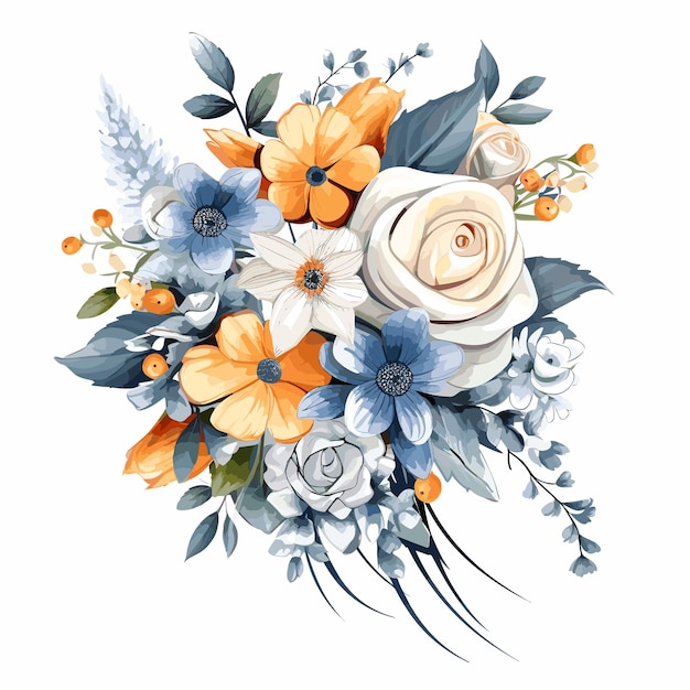 Blumen und Blätter für die Hochzeit