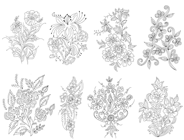 Blumendesignillustration