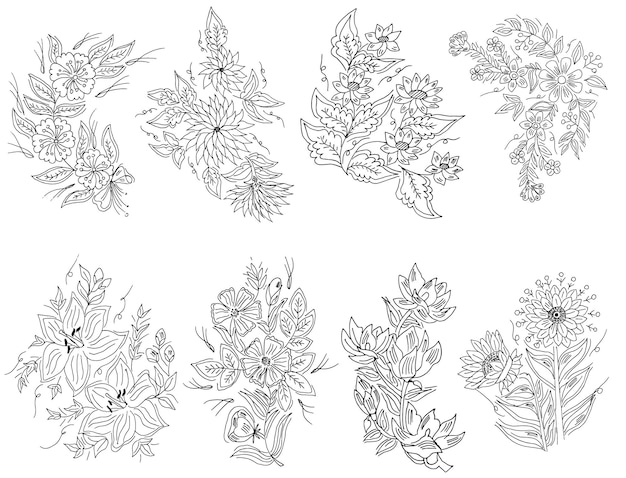 Blumendesignillustration
