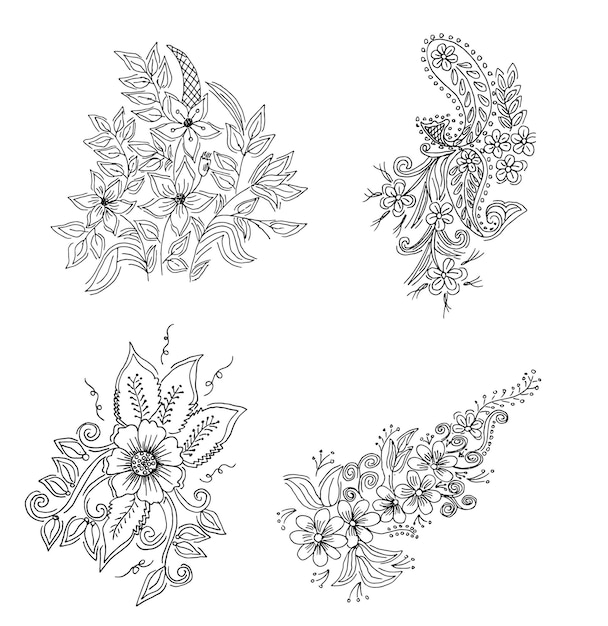 Blumendesignillustration