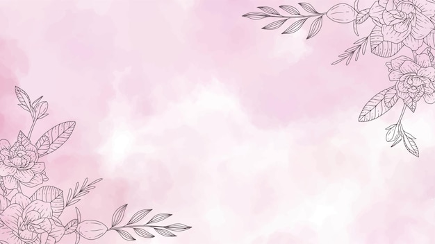 Blumenhintergrund im Aquarellstil a
