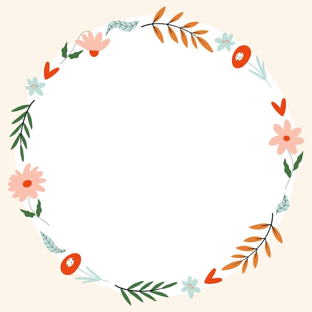 Blumenkranz Vektorillustration