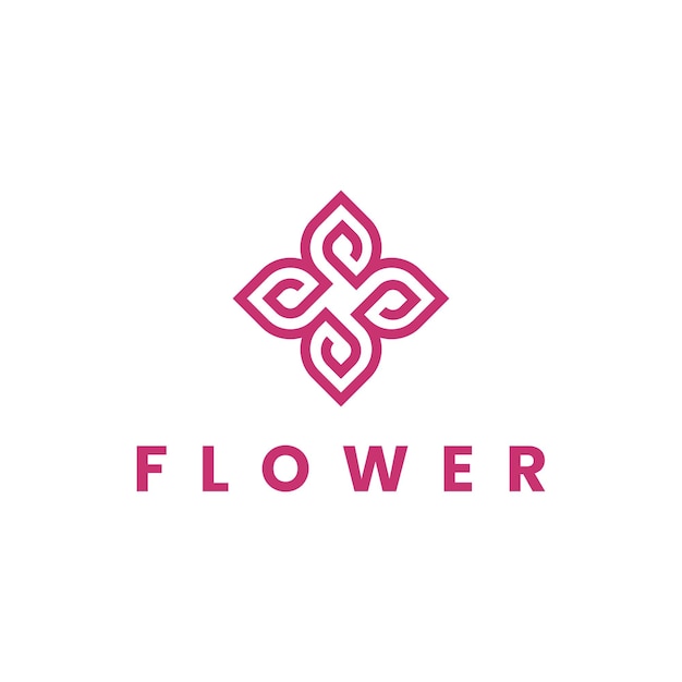 Blumenlogo und -vektor