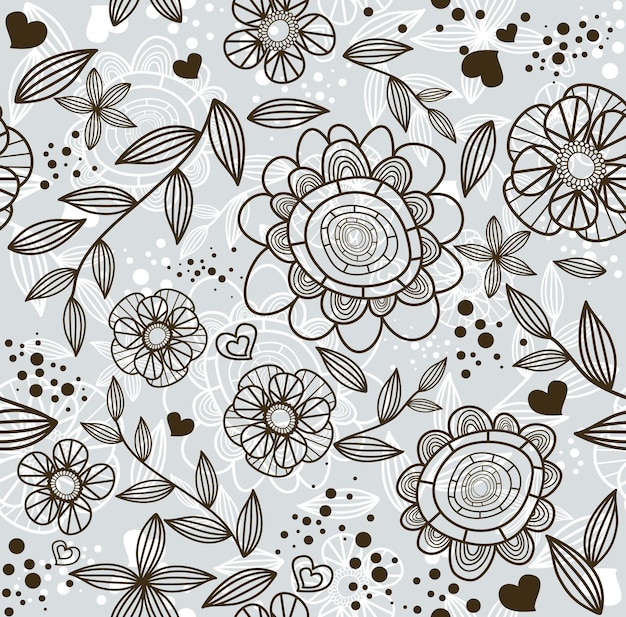 Blumenmuster ohne Nähte