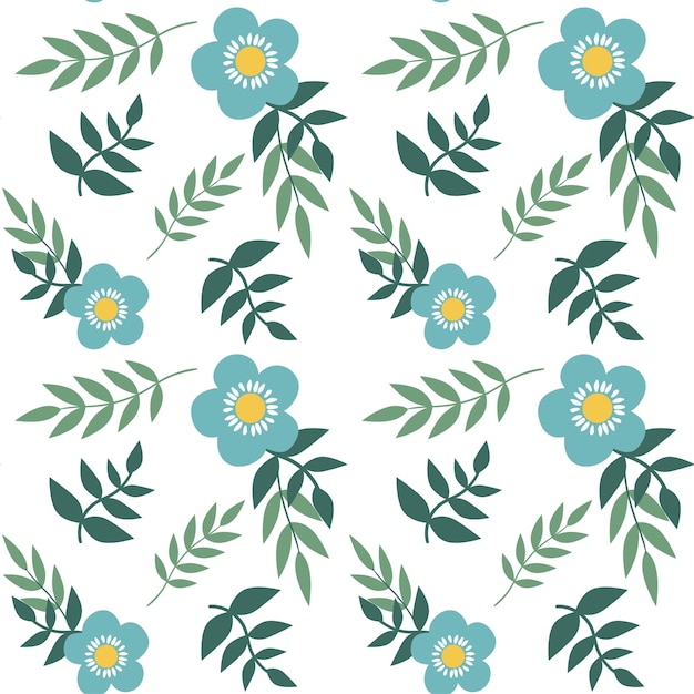 Blumenmuster-vektor-illustration