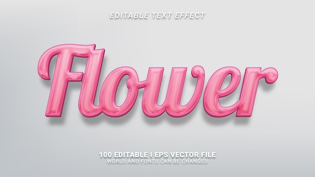 Blumentext-Effekt