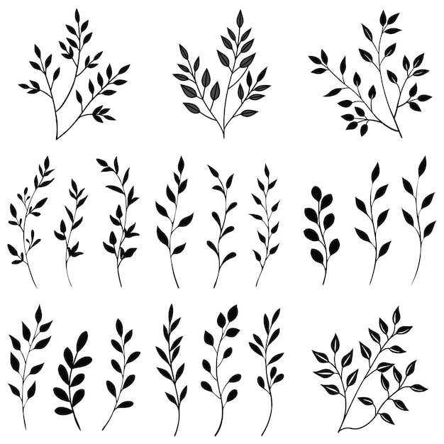 Blumenzweige Clipart