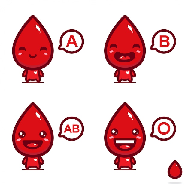 Blutmaskottchen a, b, ab, o