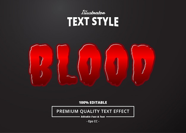 Bluttext-Effekt