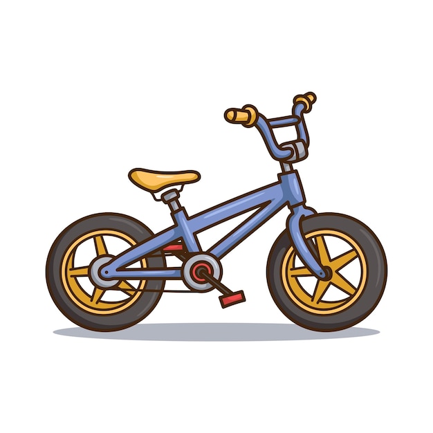 Vektor bmx-fahrrad-cartoon-illustration