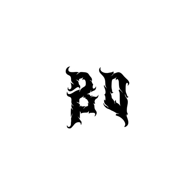 BO-Monogramm-Logo-Design, Buchstabe, Text, Name, Symbol, einfarbig, Logo, Alphabet, Zeichen, einfaches Logo