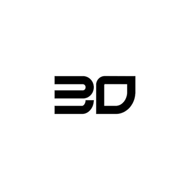 BO-Monogramm-Logo-Design, Buchstabe, Text, Name, Symbol, einfarbig, Logo, Alphabet, Zeichen, einfaches Logo