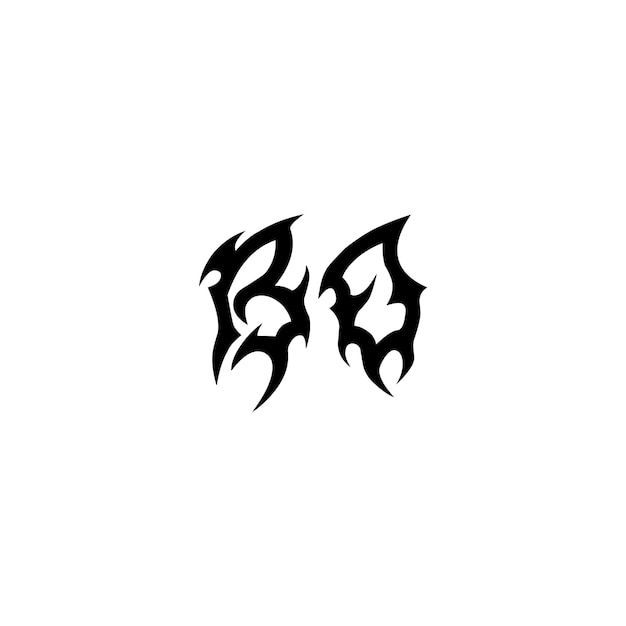BO-Monogramm-Logo-Design, Buchstabe, Text, Name, Symbol, einfarbig, Logo, Alphabet, Zeichen, einfaches Logo
