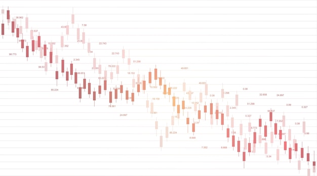 Börsendiagramm oder Devisenhandelsdiagramm für Geschäftskonzept