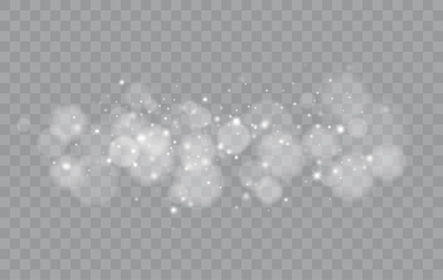 Bokeh beleuchtet isolierte transparente unscharfe Formen abstrakten Lichteffekt