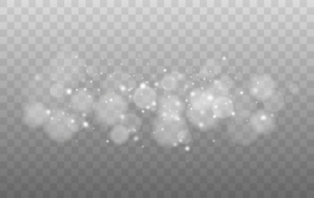 Bokeh beleuchtet isolierte transparente unscharfe Formen abstrakten Lichteffekt