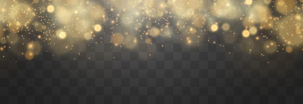 Bokeh-Lichteffekt isoliert auf png-Hintergrund, weich verschwommenes Bokeh und Lichter