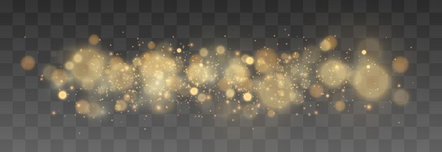 Bokeh-Lichteffekt isoliert auf png-Hintergrund, weich verschwommenes Bokeh und Lichter
