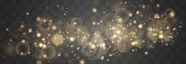 Bokeh-Lichteffekt isoliert auf png, weich verschwommenes Bokeh und Lichter
