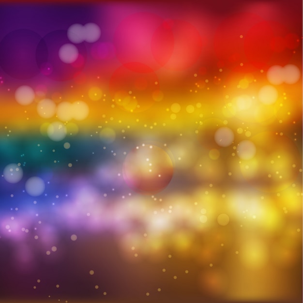Bokeh Lichter bewirken auf buntem Gradientenhintergrund