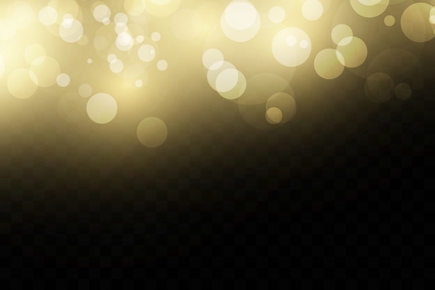 Bokeh Lichter. goldene Lichteffekte.