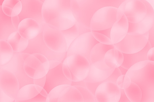 Bokeh-Rosa-Blasen-Muster-Zusammenfassungs-Hintergrund. Moderne Tapete. Valentinstag-Banner. Vektor-Illustration
