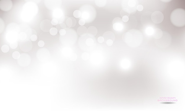 Bokeh weiß grauer Hintergrund Free Vector
