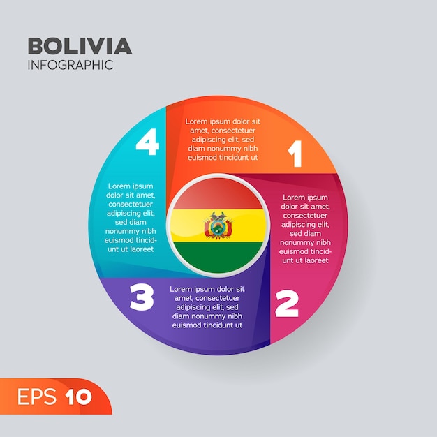 Bolivien infografik-element