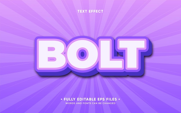 Bolt 3D-Texteffekt