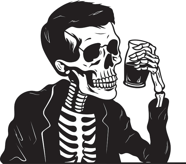 Bone yard binge betrunkene skelette freuen sich