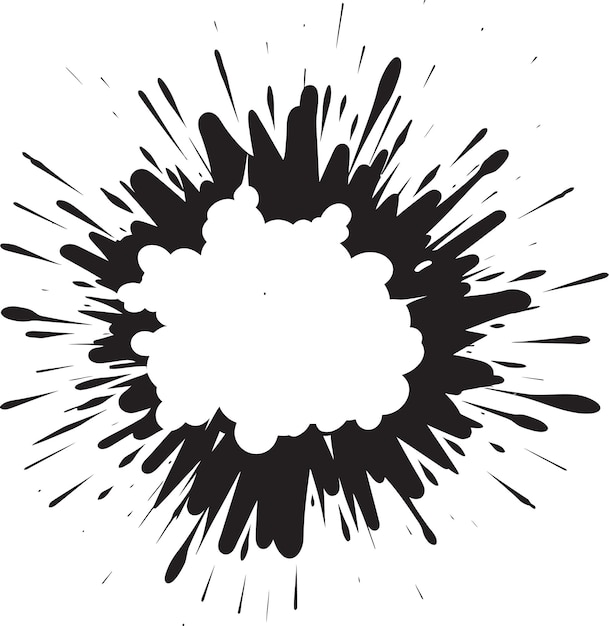 Boom cartoon vector blast design explosive impact schwarzes logo explosion (explosion ist die explosion, die das schwarz macht)