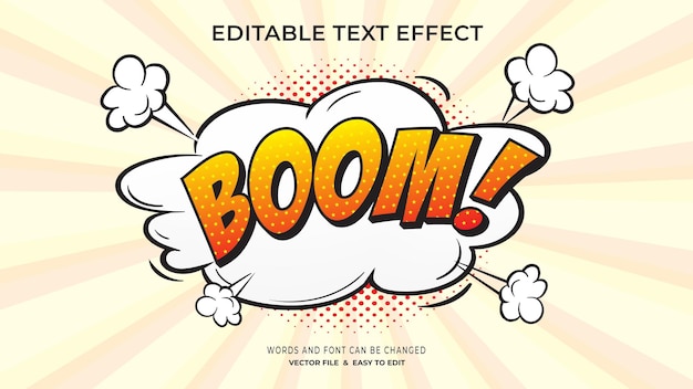 Boom editierbare Texteffekte