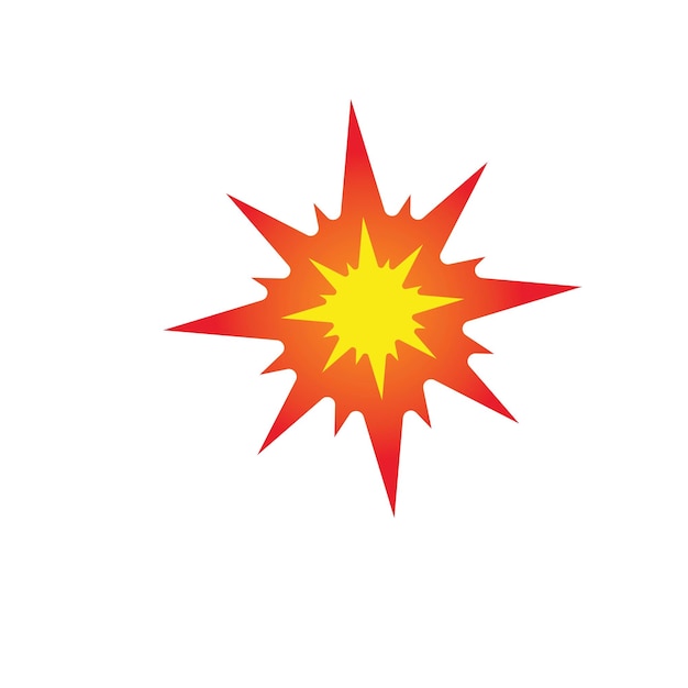 Boom Explosion Symbol Vektor Illustration Design