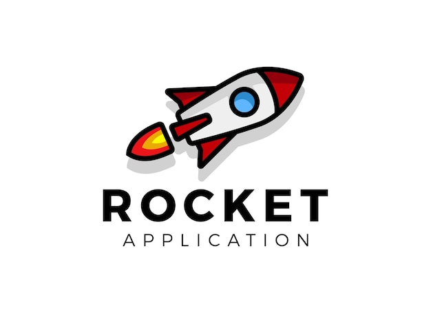 Booster-logo, entwurfsvorlage für das rocket advance-logo.
