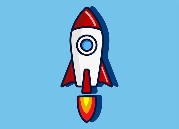 Booster-logo, entwurfsvorlage für das rocket advance-logo.