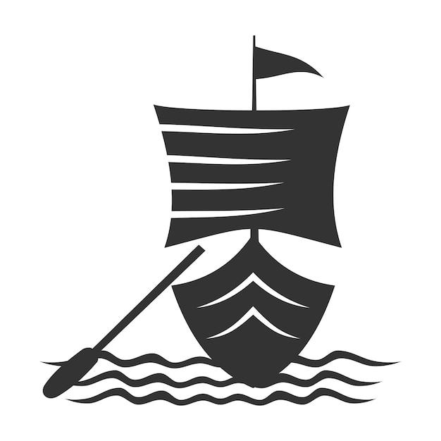 Boot Schiff Yacht Logo Symbol Illustration Markenidentität