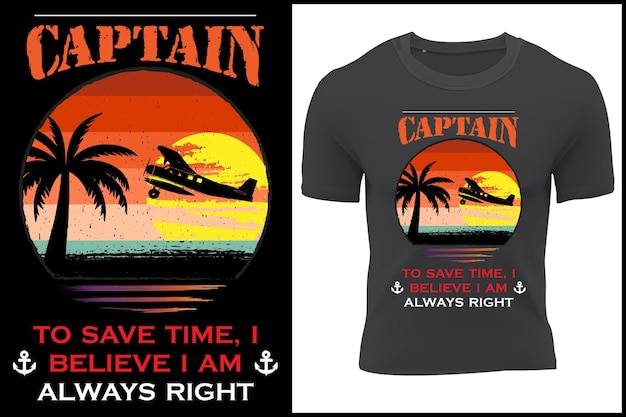 Boot-T-Shirt-Designgrafik für T-Shirt und andere Verwendungszwecke. Klassische Vintage-Vorlage für Vektordesign