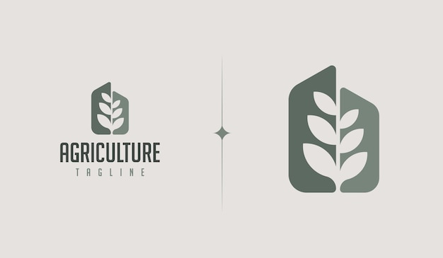 Botanical plant logo template universal creative premium symbol vector illustration creative minimal design template symbol für corporate business identity