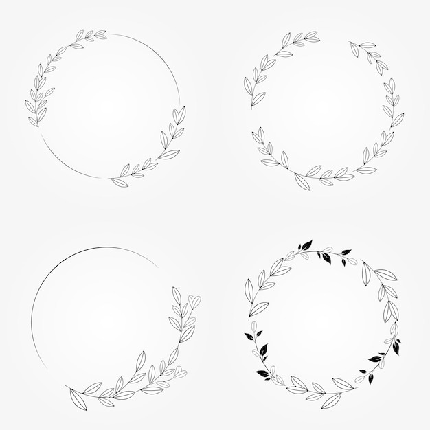 Botanische Illustration des Vektordesignblumenrahmens
