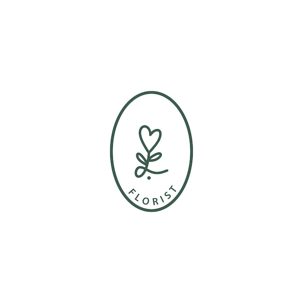 Botanische minimalistische feminine logos mit organischen pflanzenelementen vektorillustration