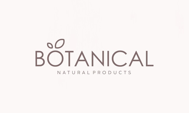 Vektor botanisches vorlage-logo-design