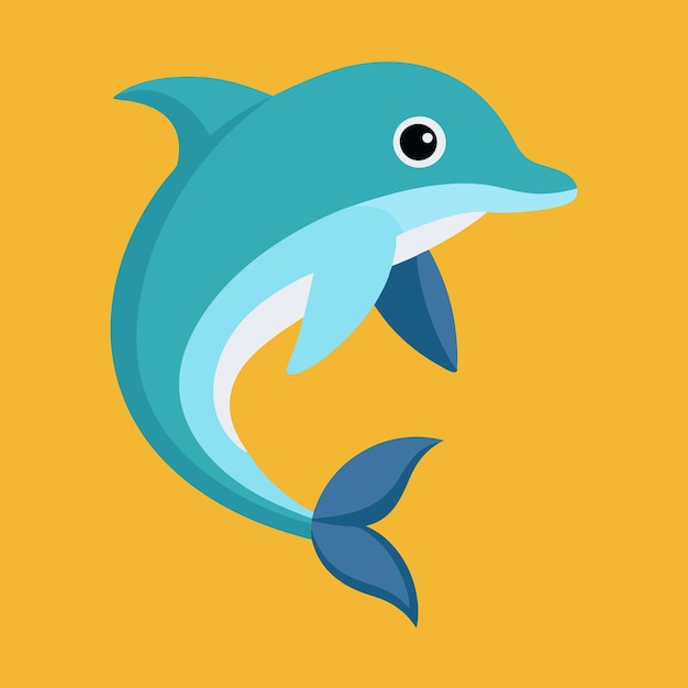 Bottlenose-Delfine-Vektorkunstillustration