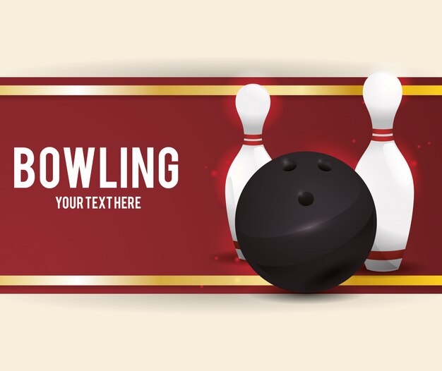 Vektor bowling icons design