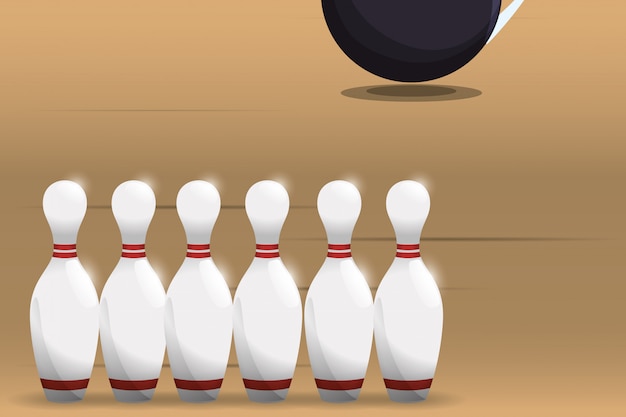 Vektor bowling icons design