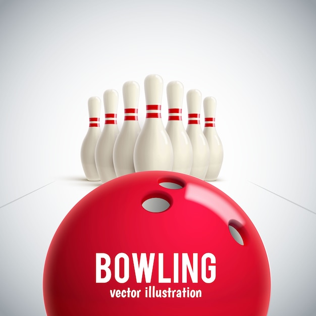 Bowling realistisches thema eps 10