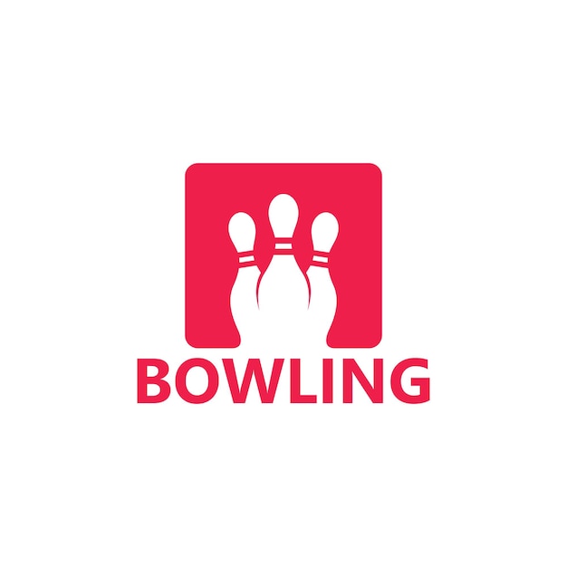 Bowling sport logo vorlagendesign