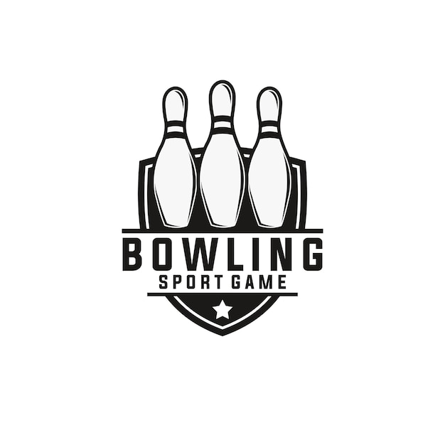Bowling-sport-vektor-vorlage sportball grafische illustration